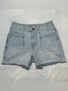 M Jeans by Maurices A-Line Shortie High Rise Denim Shorts Size 2 Light Wash